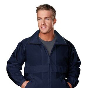 Men’s Navy Blue Windbreaker Jacket Regular & Big & Tall S to 6X Water Resistant